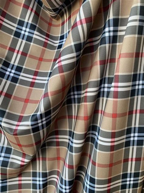 burberry print fabric by the yard|Burberry plaid fabric for sale.